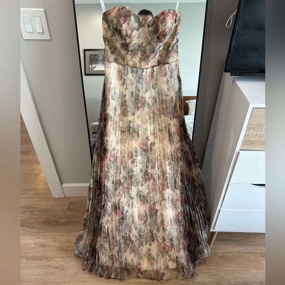 Lulu's Strapless Floral Maxi Dress - Picture 2 of 6